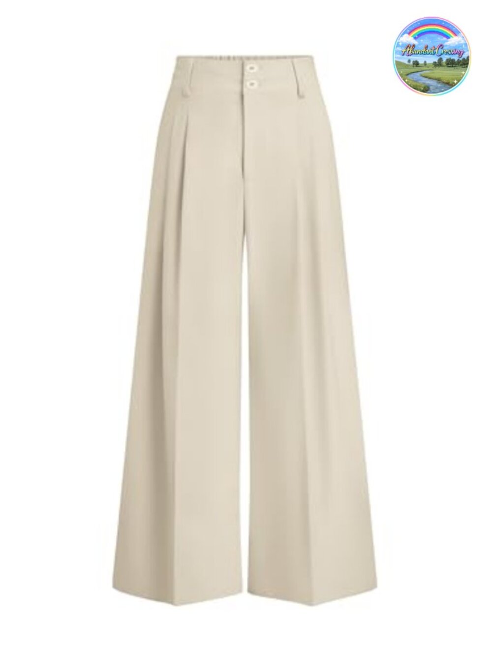 High Waisted Wide Leg Palazzo Dress Pants Pleated Loose Fit Trousers